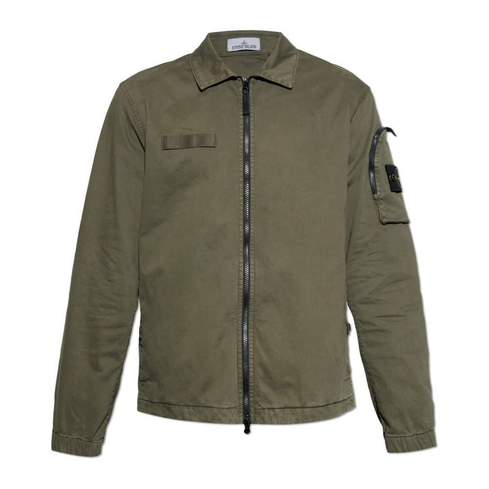 Stone Island Shirt met logo Green Heren