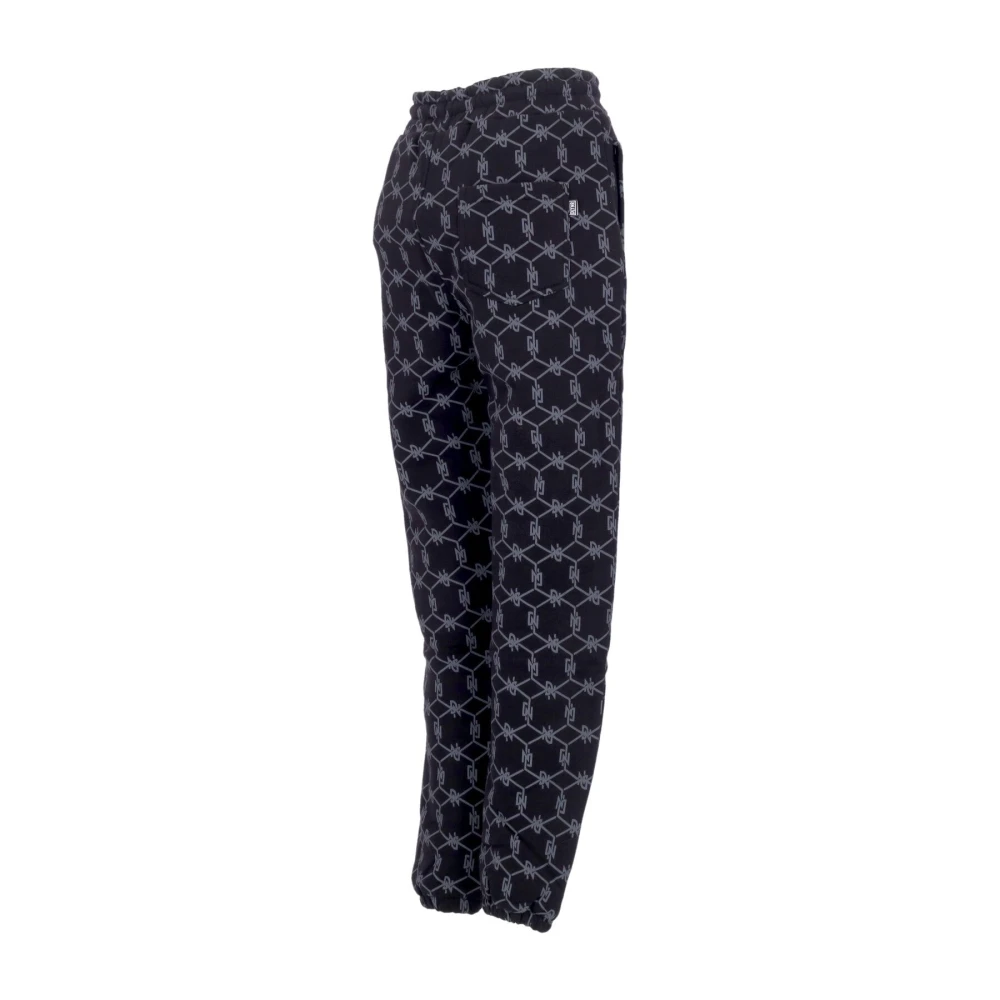 Dolly Noire Monogram Zwart Sweatpants Fleece Tracksuit Black Heren