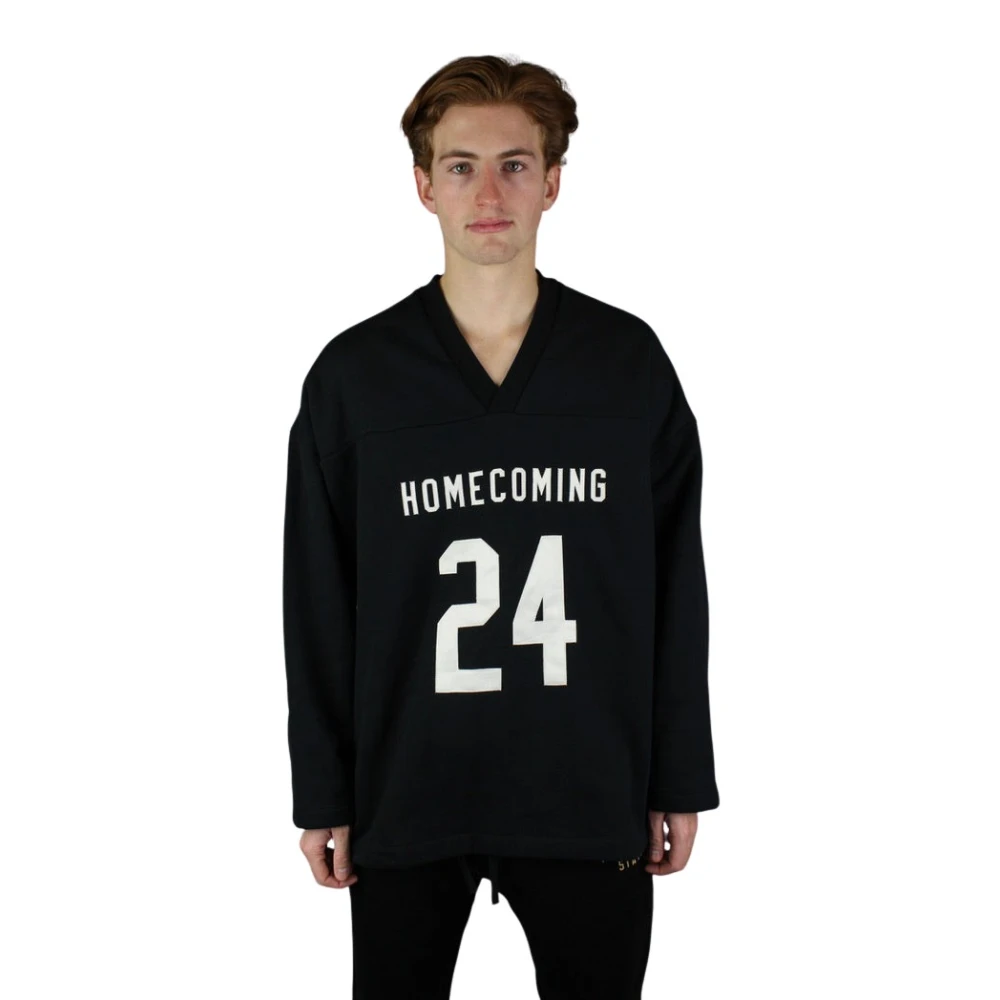 Fear Of God Zwart Heavy Fleece Hockeyshirt Black Heren