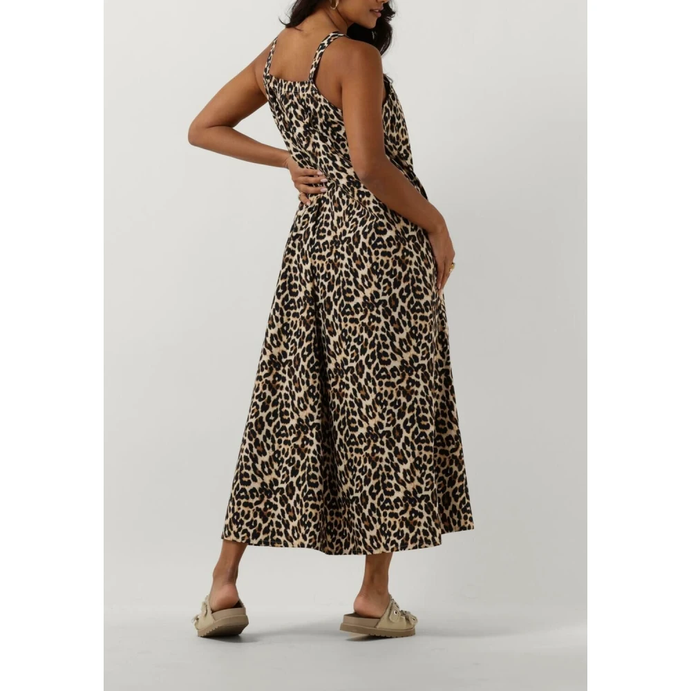 Lollys Laundry Bruine Katoenen Midi Jurk Brown Dames