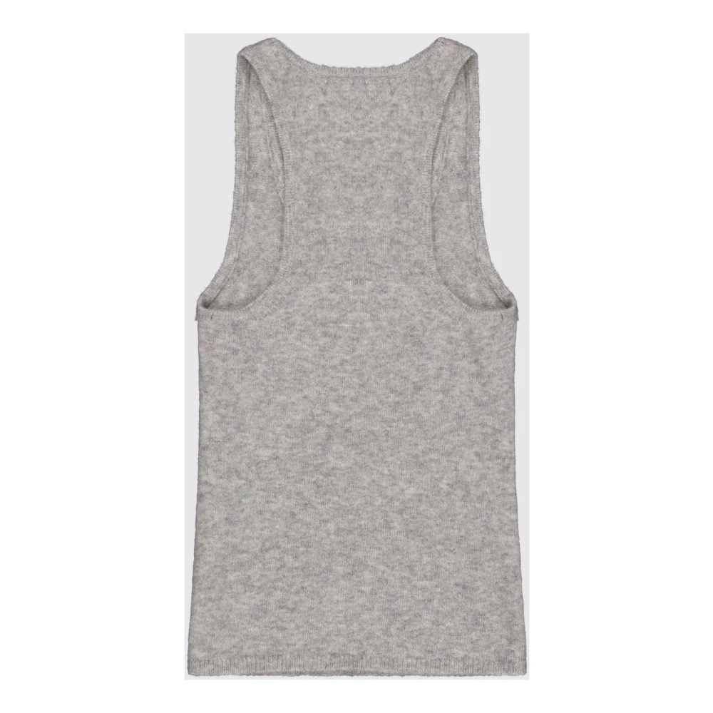 Laneus Wollen Mouwloze Top Gray Dames