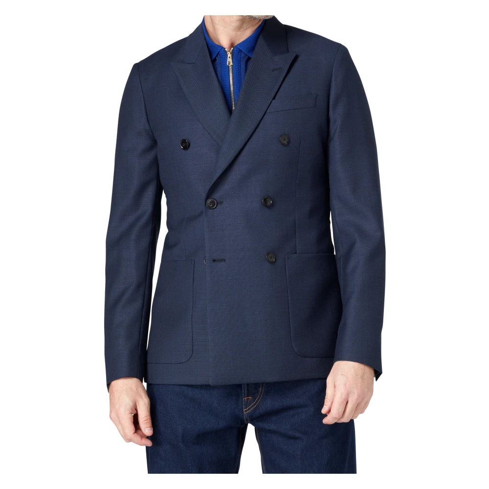 PS By Paul Smith Blauwe Wol Damesjas Blue Heren