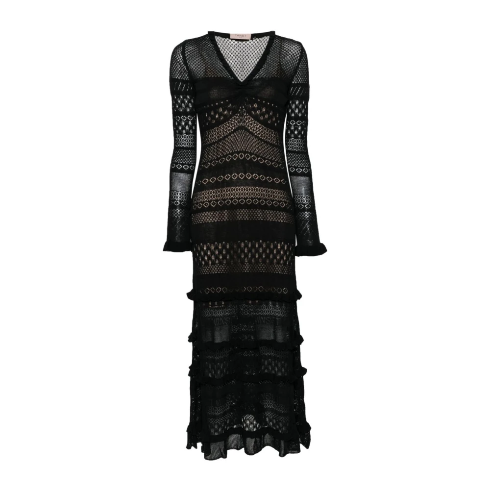Twinset Dresses Black Dames