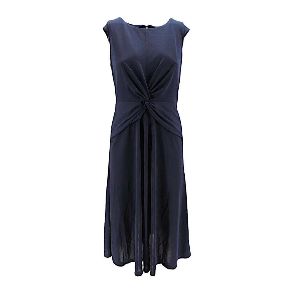 Ralph Lauren Blauwe Midi Jurk Blue Dames