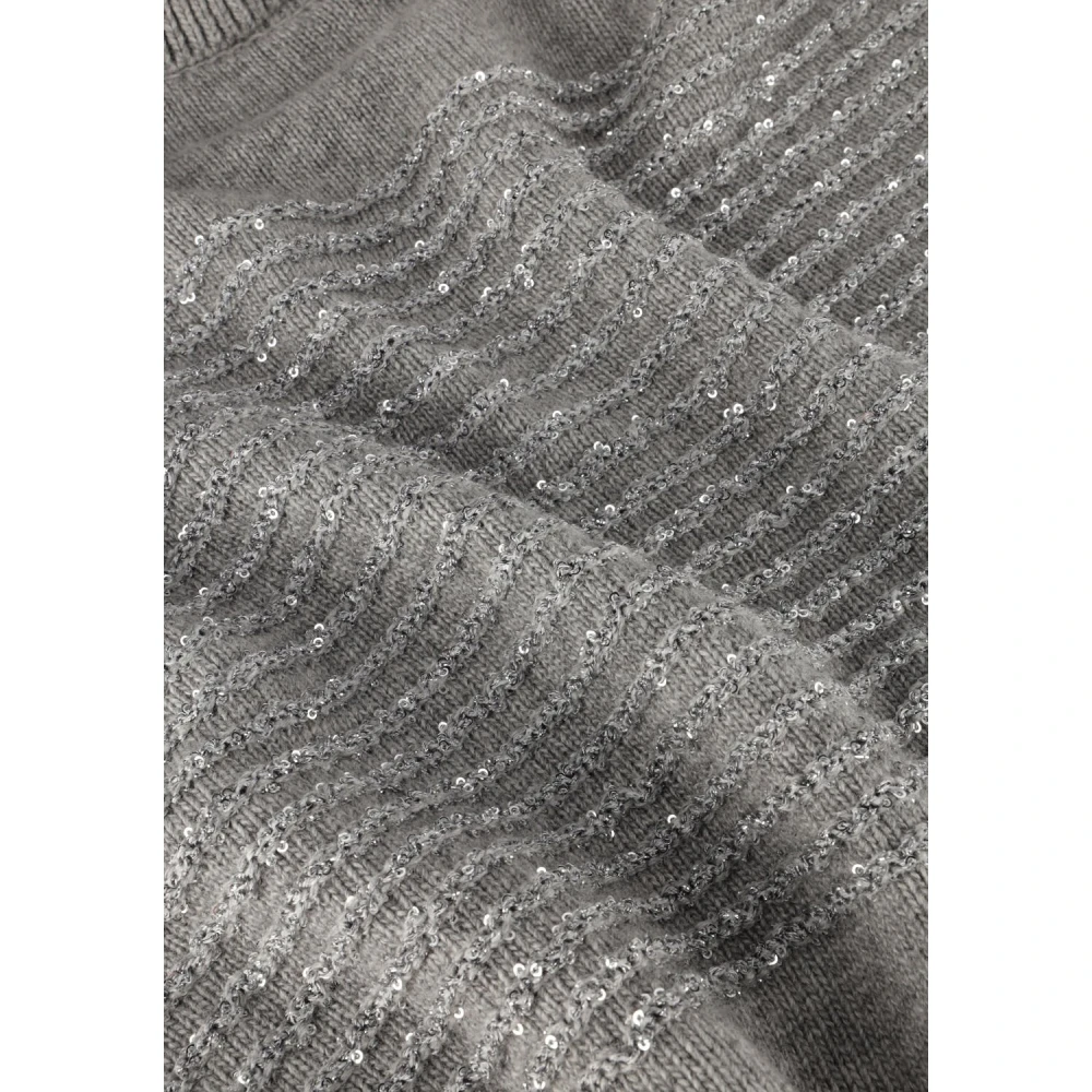 Twinset Grijze Glitter Trui Stijlvol Comfort Gray Dames