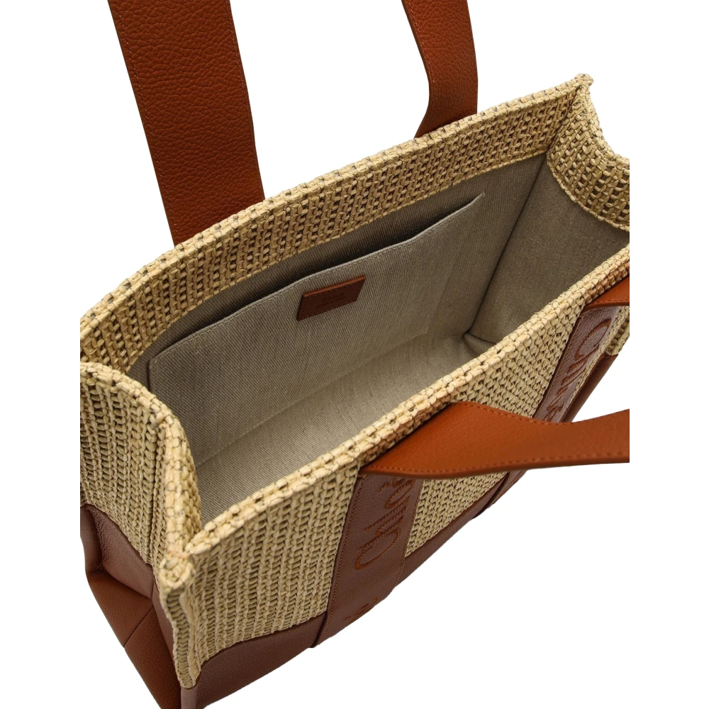 Chloé Bruine Woody Tote Tas Brown Dames
