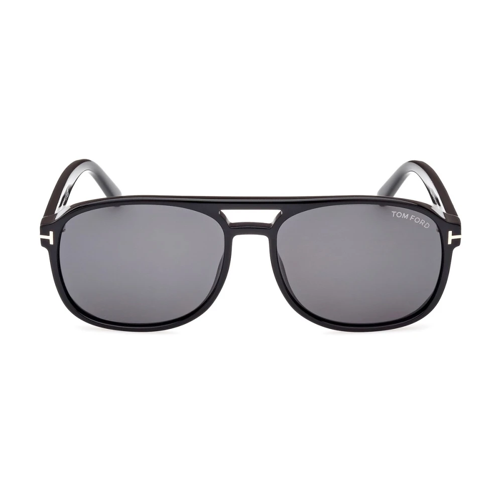 Tom Ford Stijlvolle zonnebril voor heren Rosco FT1022Large Black Heren