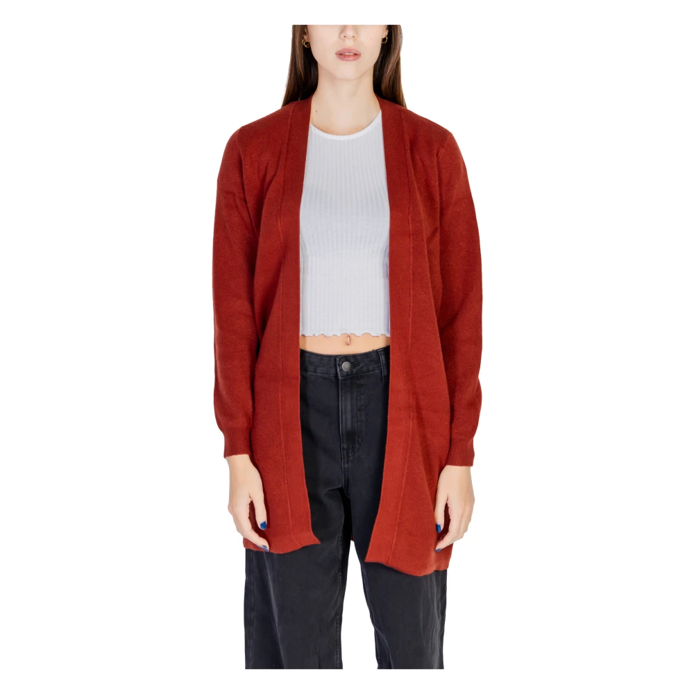 Vero Moda Bordeaux Gebreide Vest Herfst Winter Red Dames