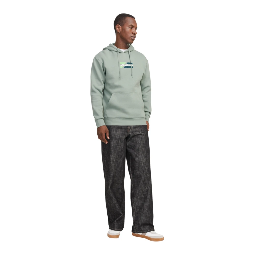 jack & jones Grafische hoodie met extra zachte binnenkant Green Heren