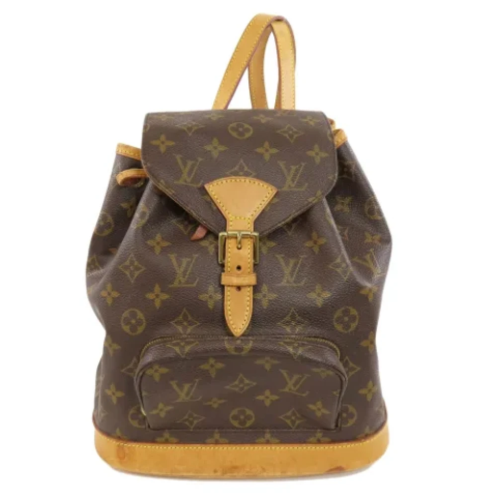 Louis Vuitton Vintage Pre-owned Canvas backpacks Brown Dames