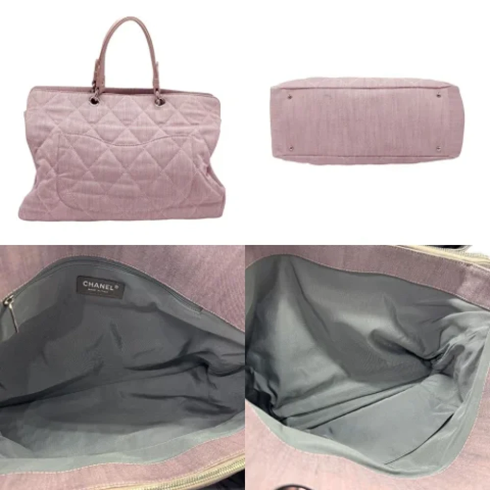 Chanel Vintage Pre-owned Canvas handbags Pink Dames