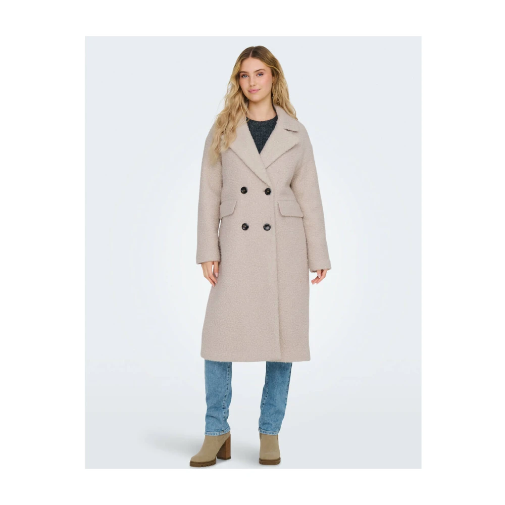 Only Valeria Piper Coat Beige Dames
