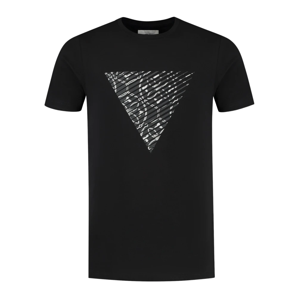 Pure Path Driehoek Monogram T-shirt Black Heren