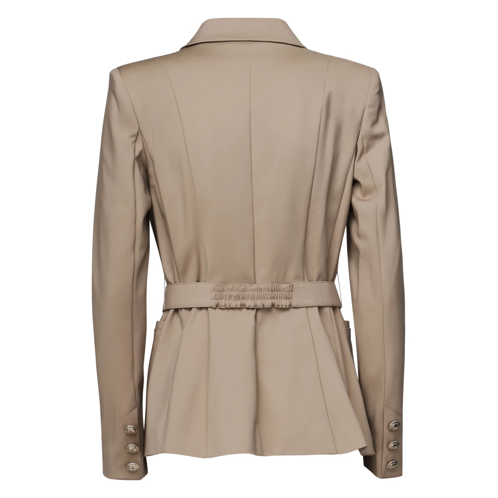 Guess Beige Riemjas met Logo Gesp Beige Dames