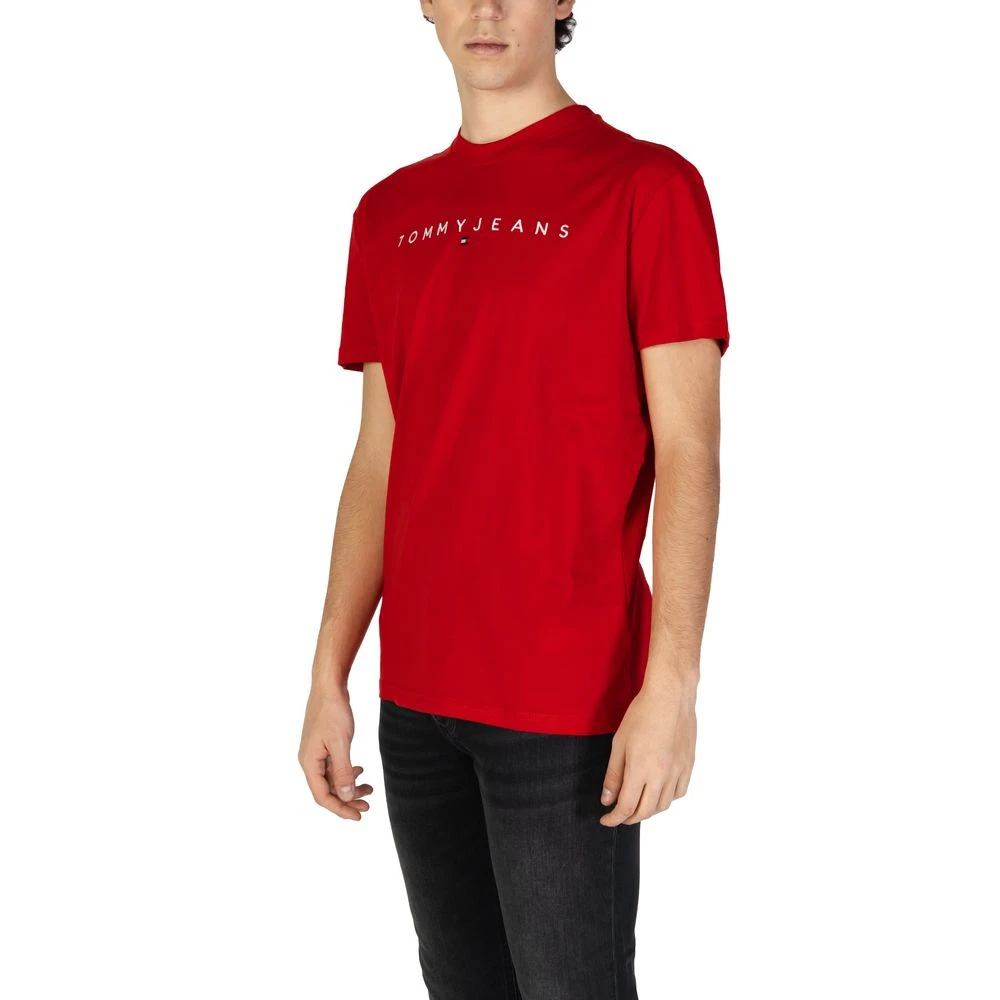 Tommy Jeans Rood Katoenen T-shirt Lente Zomer Collectie Red Heren
