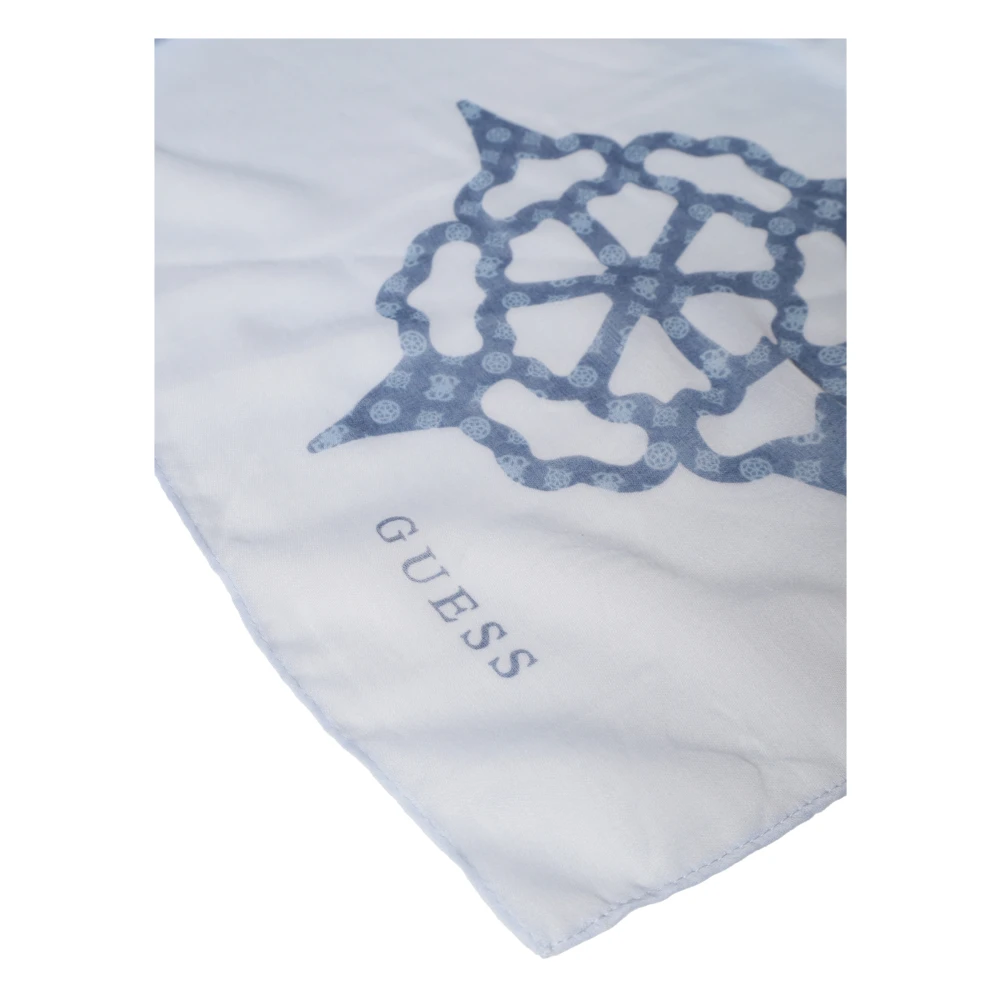 Guess Peony Pashmina Herfst Winter Collectie Blue Dames