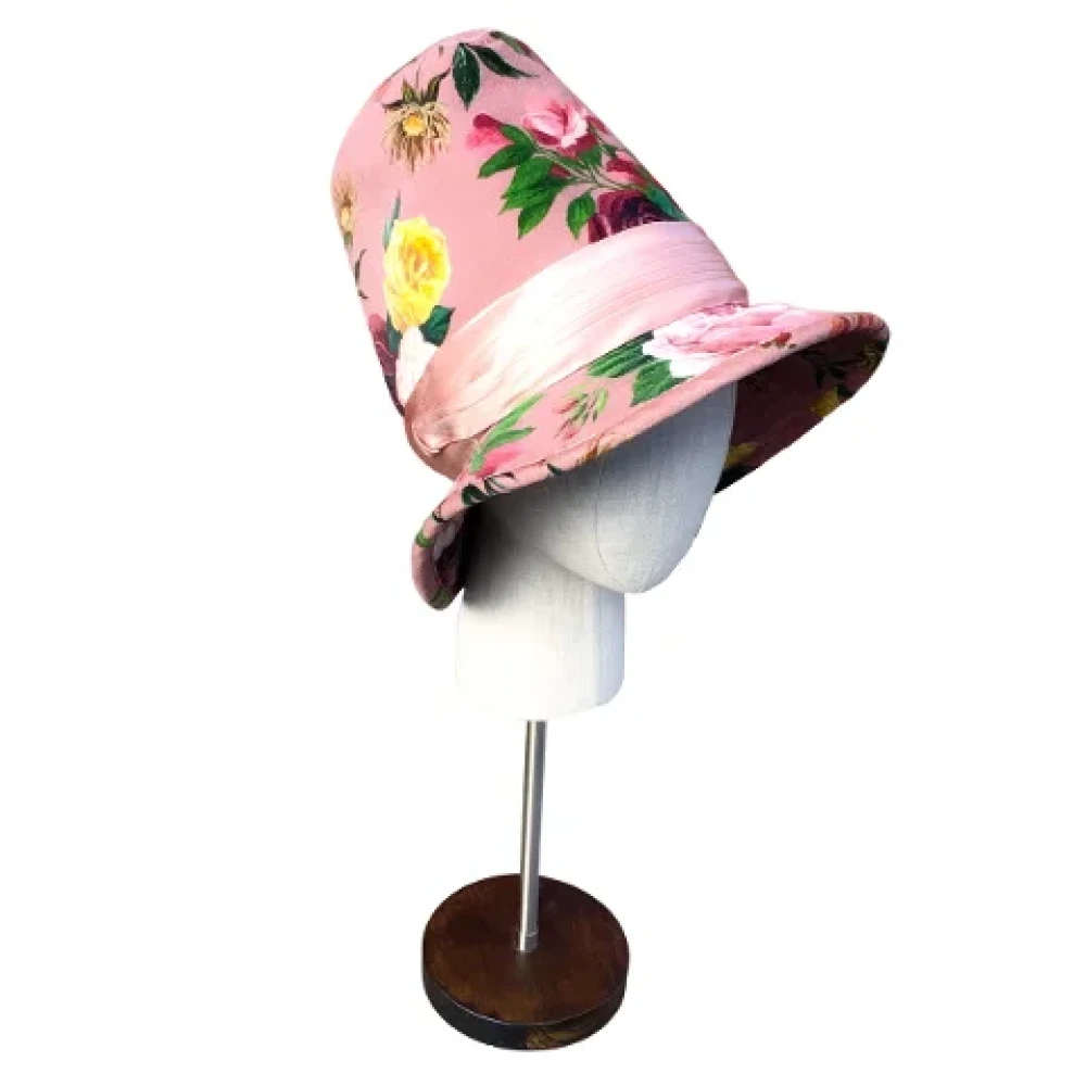 Dolce & Gabbana Pre-owned Cotton hats Pink Dames