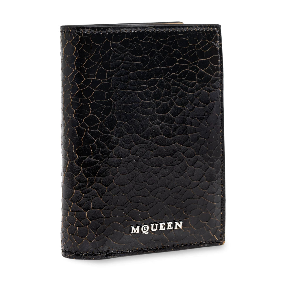 alexander mcqueen Leren kaarthouder Black Heren