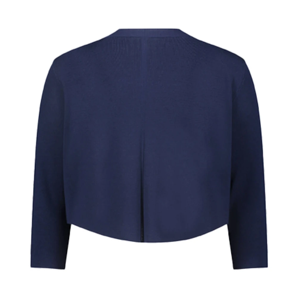 Vera Mont Kortmouw Gebreid Vest Blue Dames