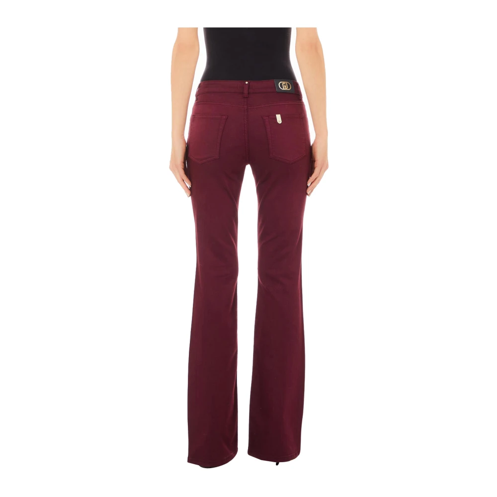 Liu Jo Bordeaux Boot Cut Broek Red Dames
