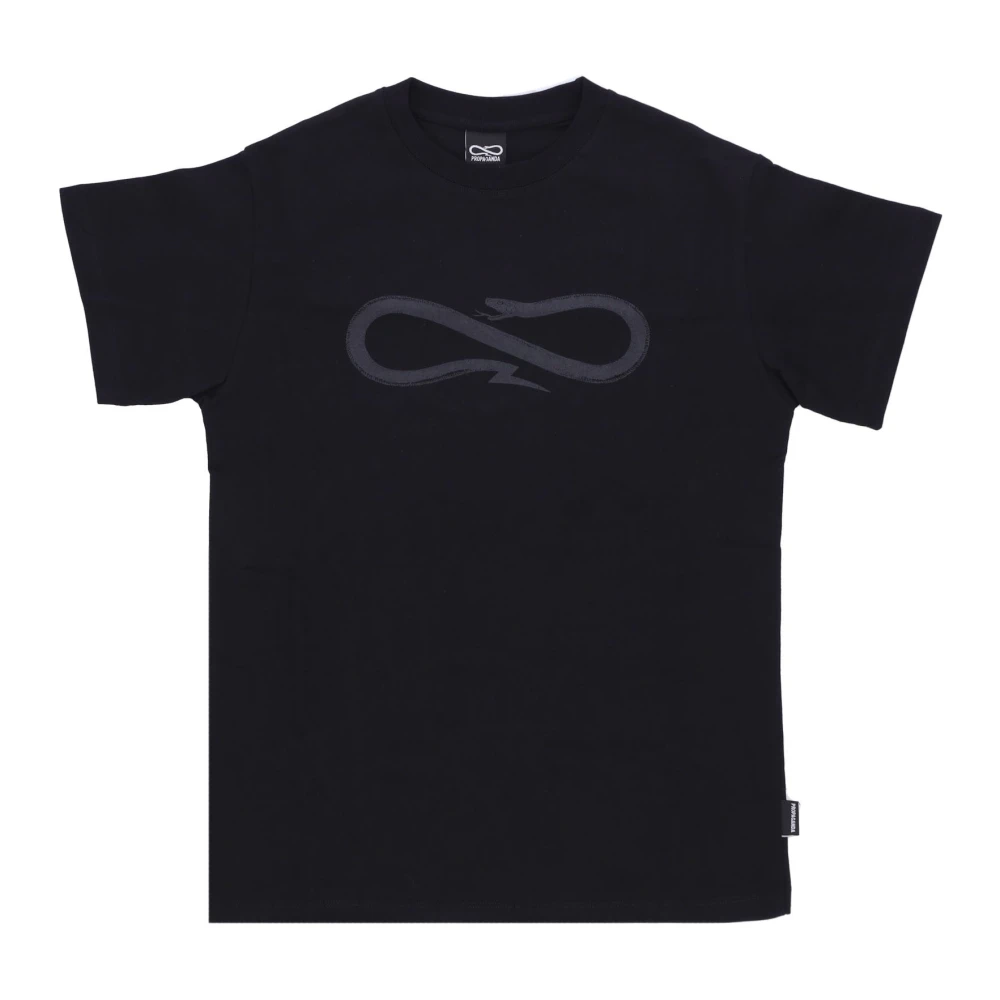 Propaganda Zwart Logo Tee Korte Mouw T-Shirt Black Heren