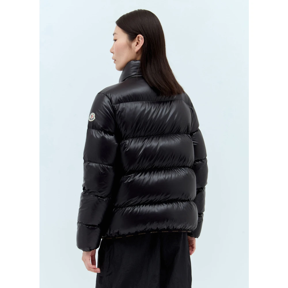 Moncler Gewatteerd Kort Donsjack Black Dames