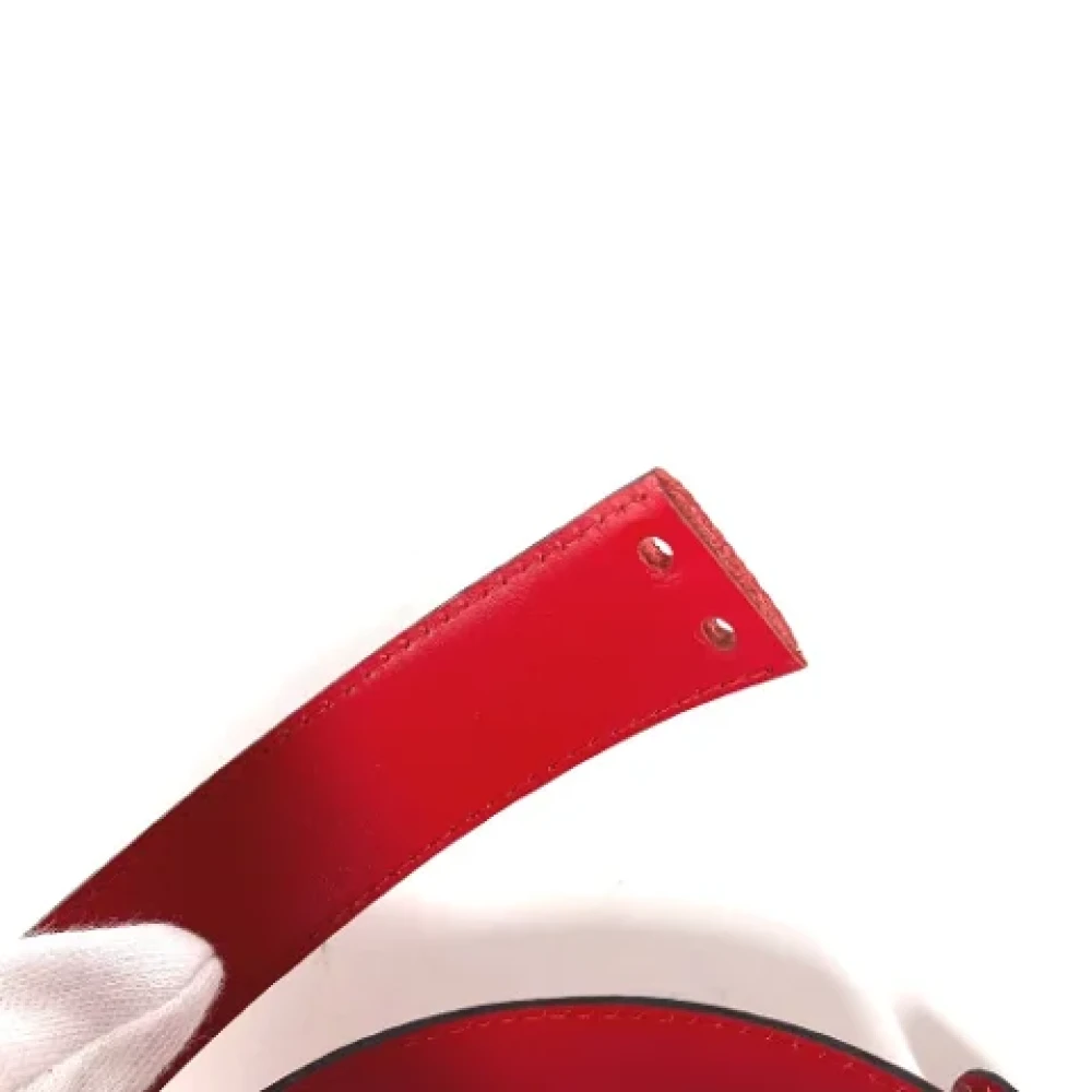 Louis Vuitton Vintage Pre-owned Leather belts Red Dames