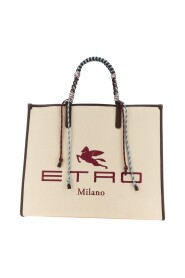 SHOPPER BAG WITH BRAID HANDLES