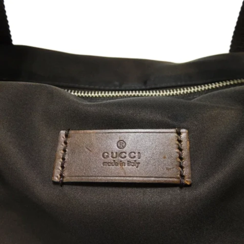 Gucci Vintage Pre-owned Nylon handbags Brown Dames