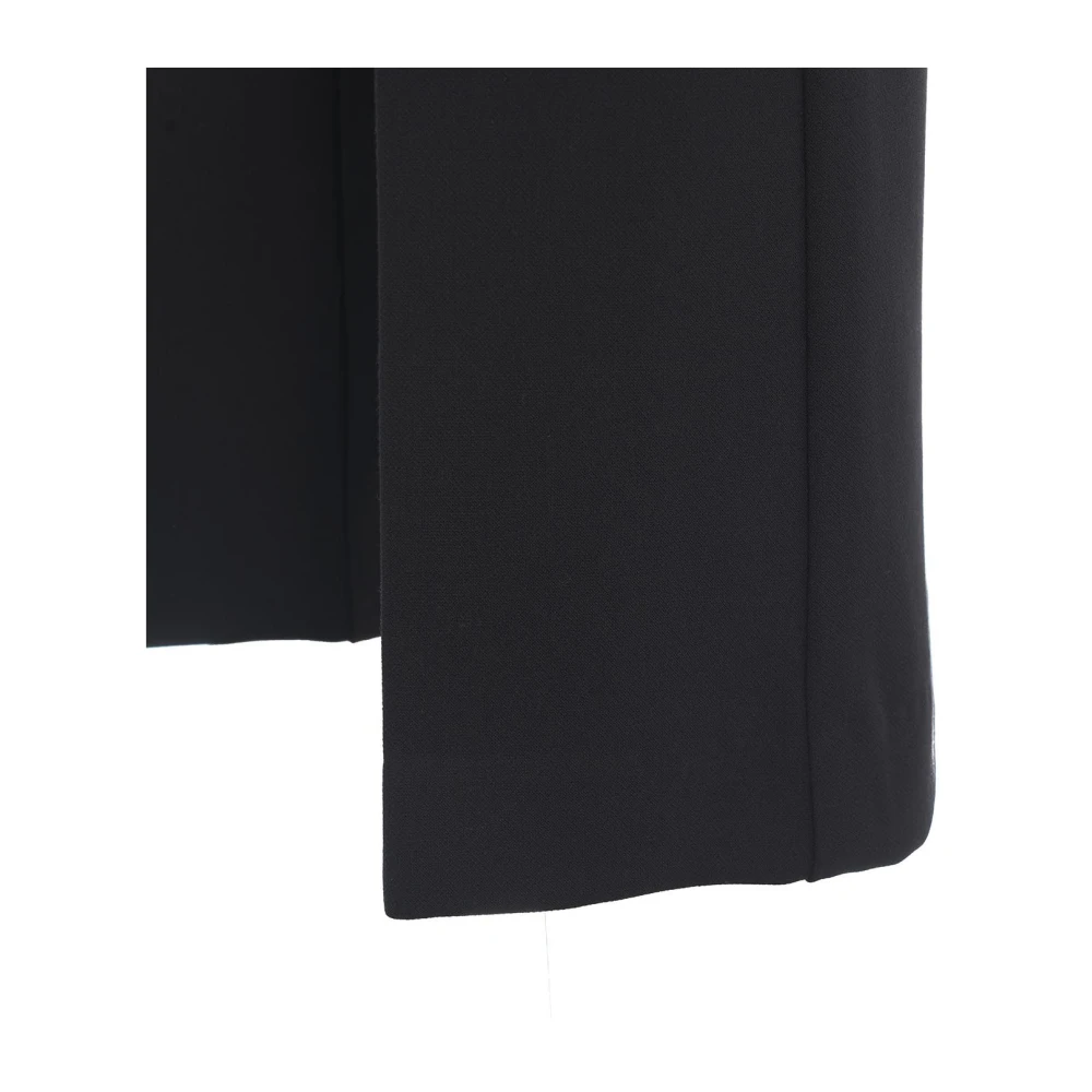 Ottod'Ame Zwarte Broek Aw24 Model Hoogte 178cm Black Dames