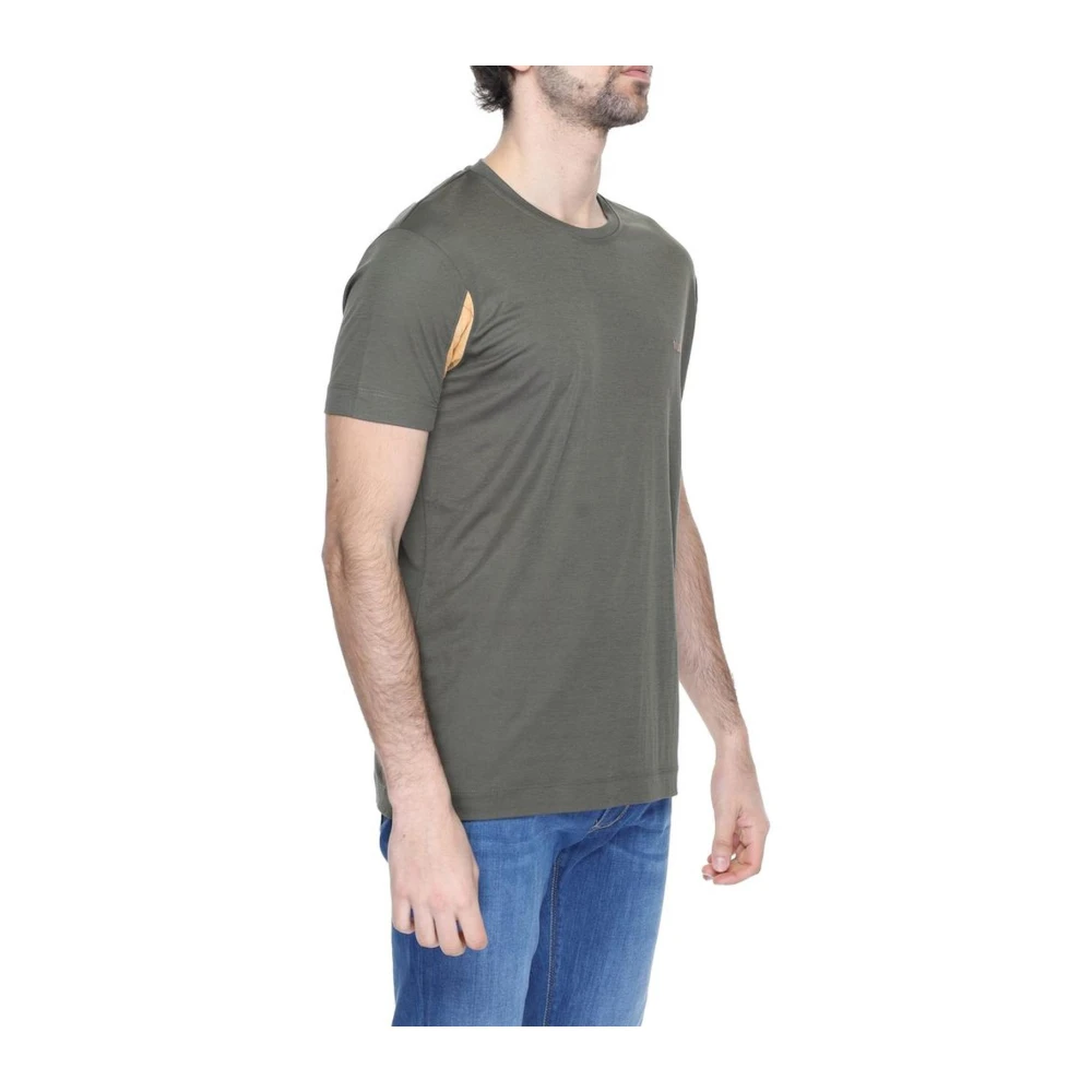 Alviero Martini 1a Classe Lente Zomer Viscose Blend T-Shirt Collectie Green Heren