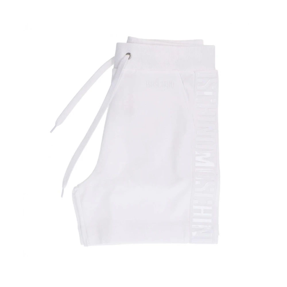 Moschino Witte Katoenen Regular Fit Shorts White Heren