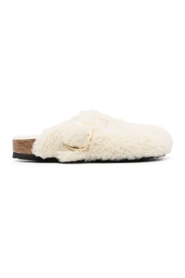 Eggshell Boston Mules