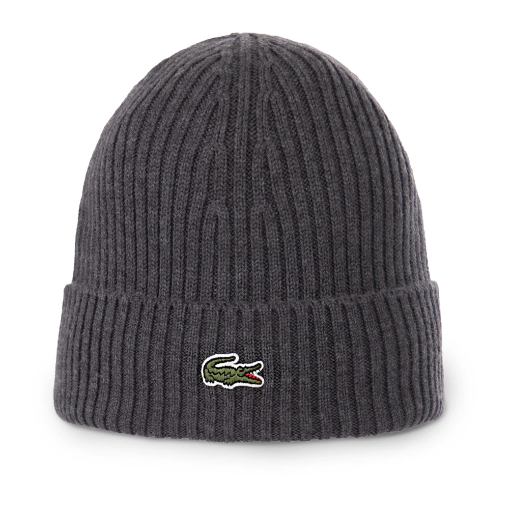 Lacoste Grå Beanie Rib Knit