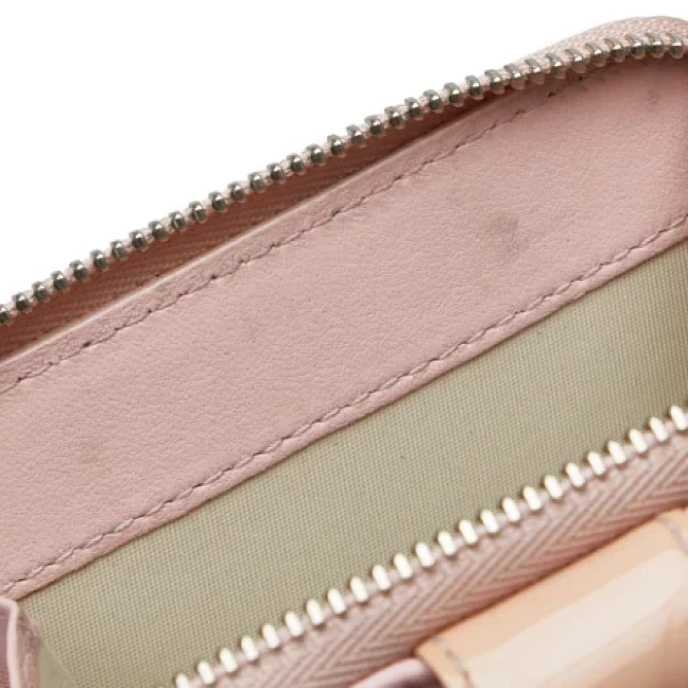 Dior Vintage Pre-owned Leather wallets Beige Dames