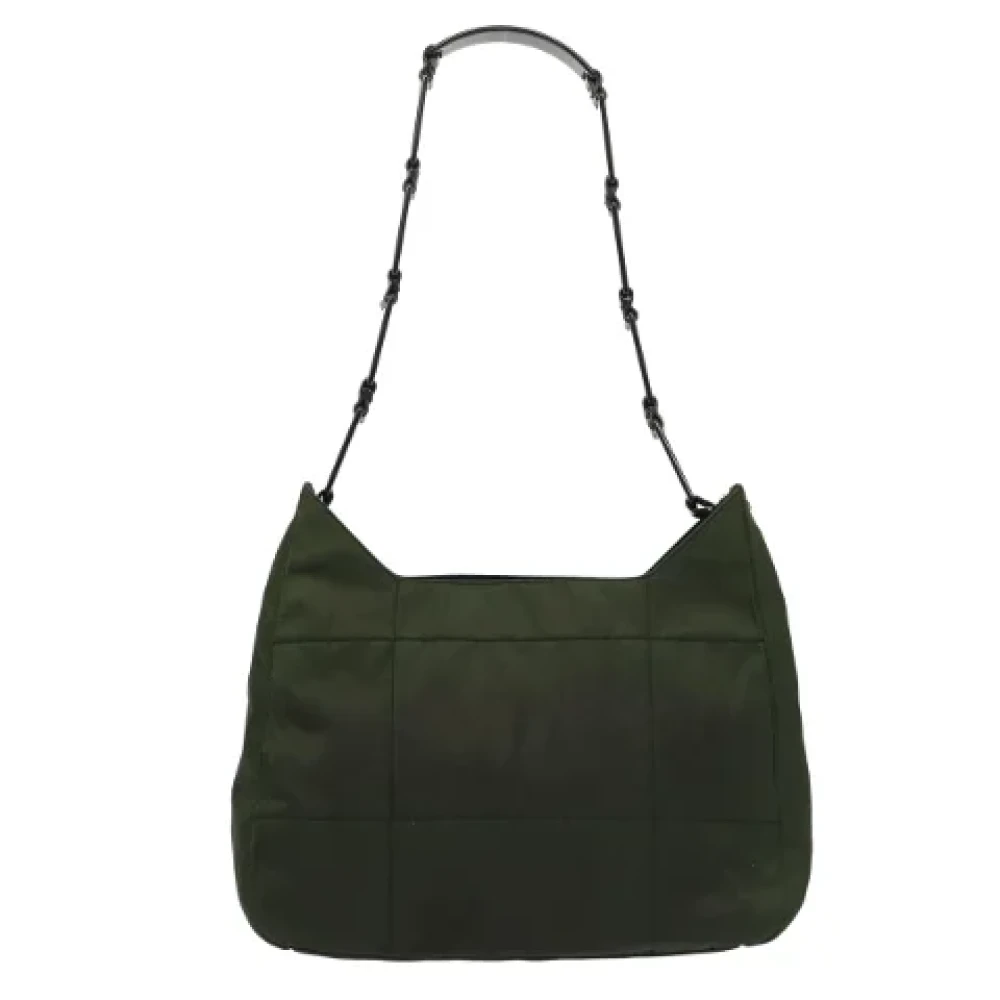 Prada Vintage Pre-owned Nylon prada-bags Green Dames