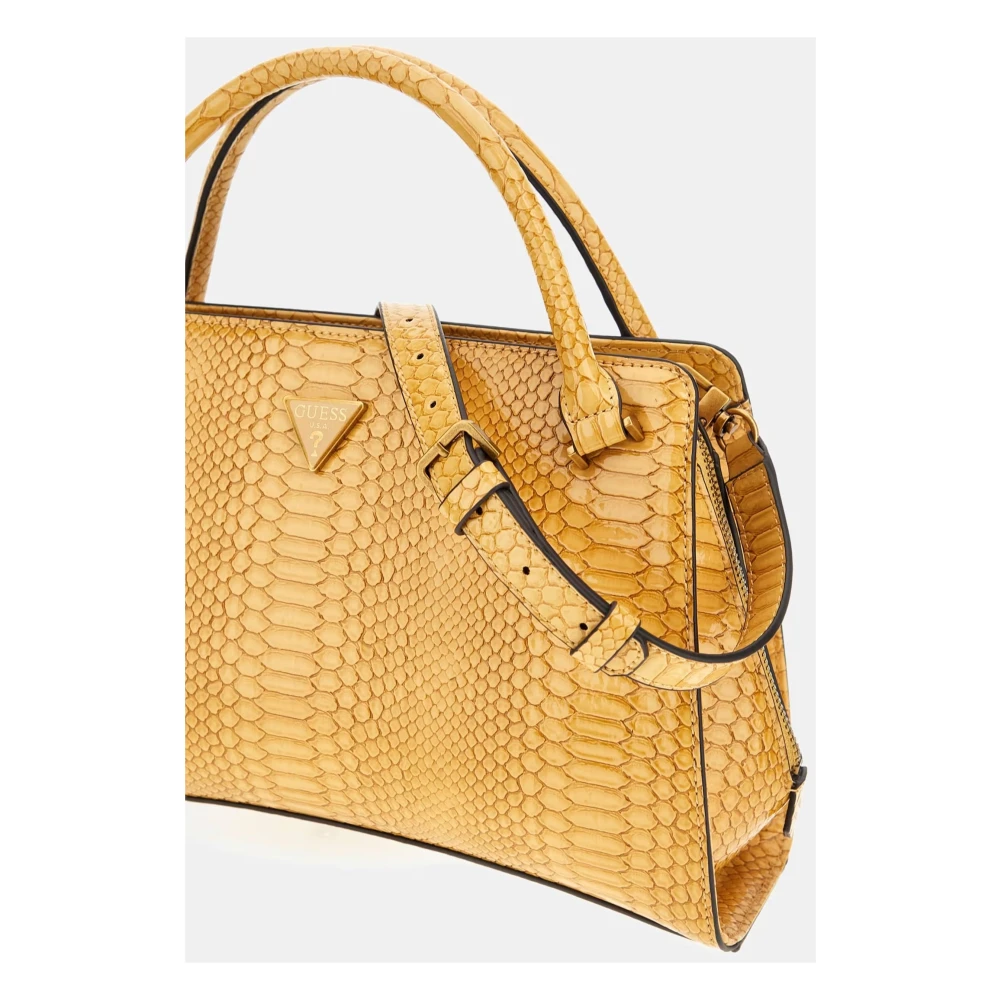 Guess Annita Sml Girlfrien Nutmeg Schoudertas Yellow Dames