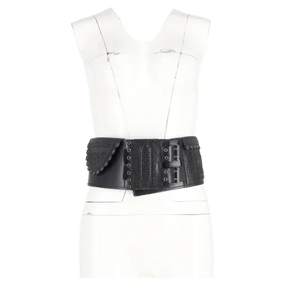 Yves Saint Laurent Vintage Pre-owned Leather belts Black Dames