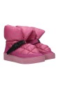 chaussures-plates-rose-en-nylon-matelasse