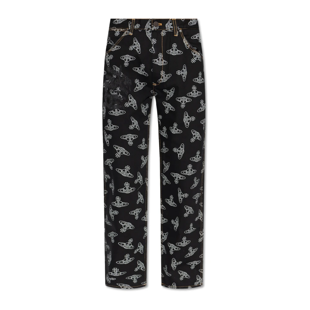 Vivienne Westwood Jeans met logo Black Heren