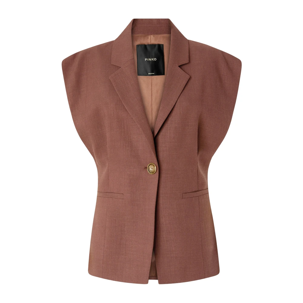 Pinko Women's Brown Floella Giacca - Blazers - Xs - Jackets