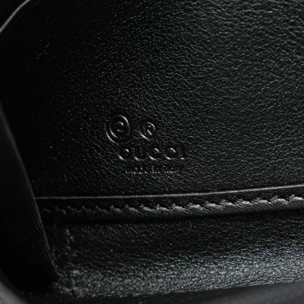Gucci Vintage Pre-owned Leather wallets Black Dames