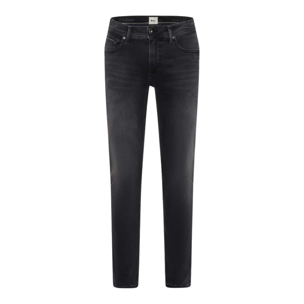 Brax Men's Black Slim-Fit Jeans,, Modern Sportive Trousers W34 L32