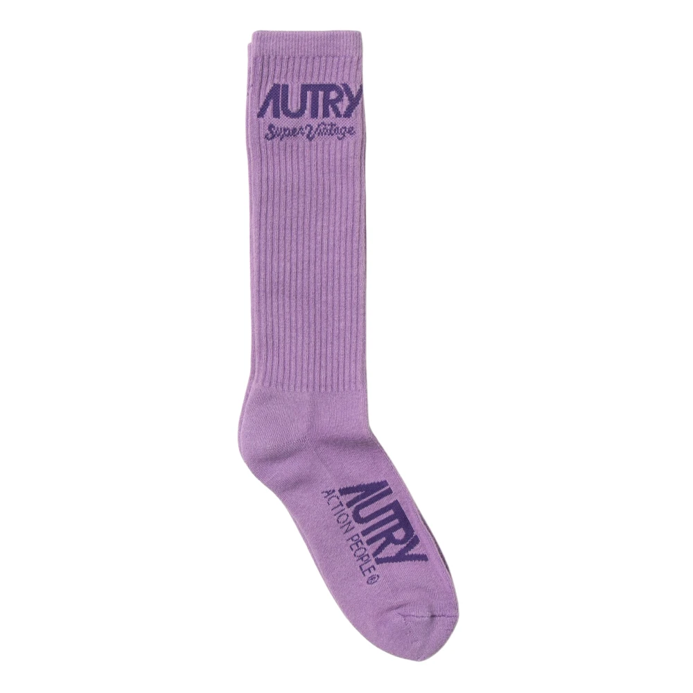 Autry Vintage Stijl Sokken Purple Heren