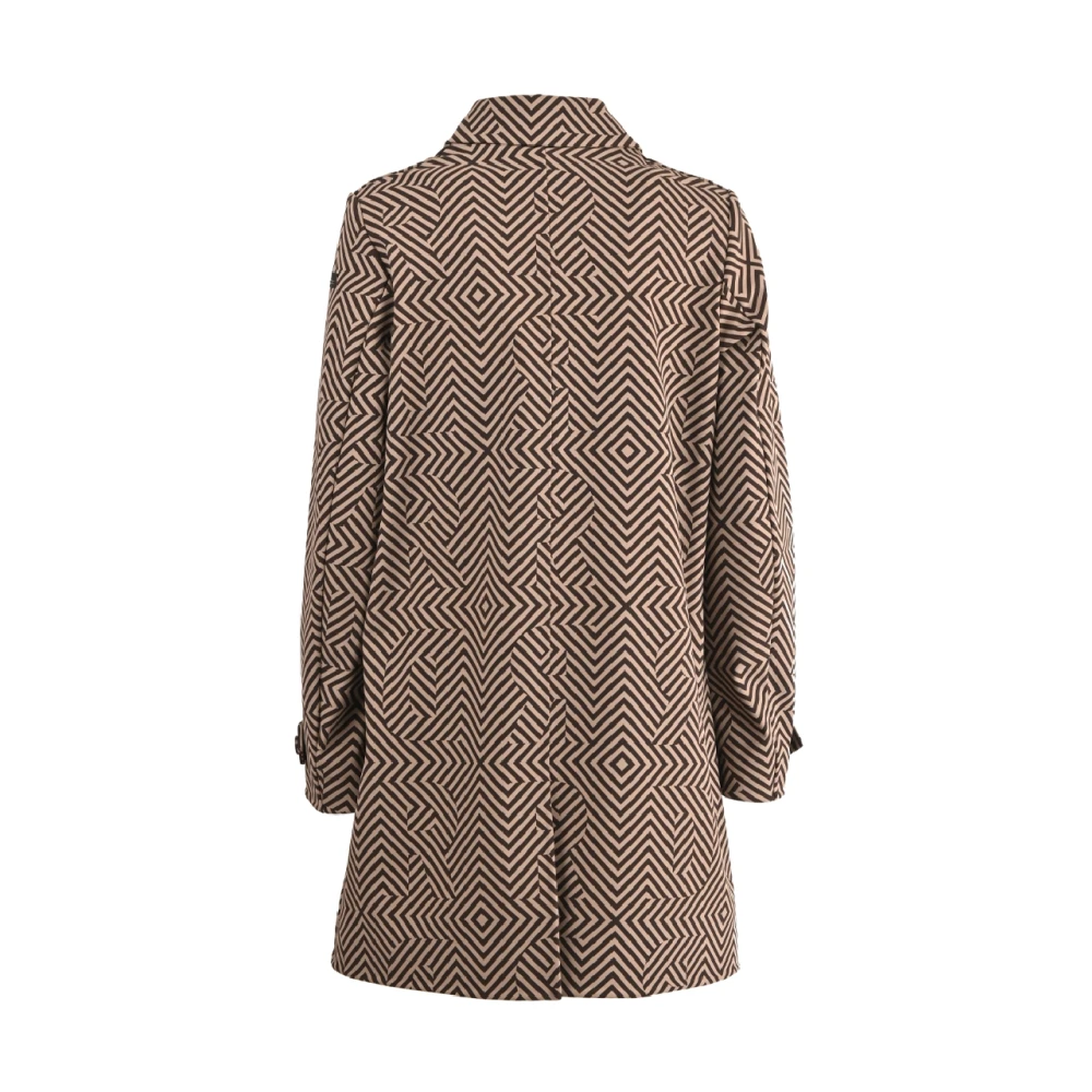 RRD Essentiële Damesjas met Razzle Dazzle Print Brown Dames