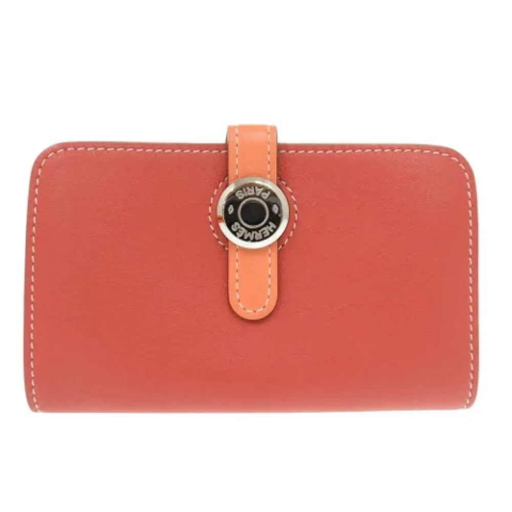 Hermès Vintage Pre-owned Leather wallets Pink Dames