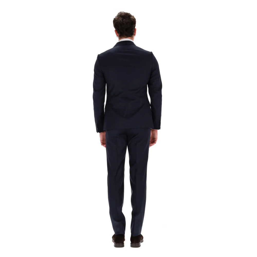Ermenegildo Zegna Blauwe Wol Drop 7 Jurk Blue Heren