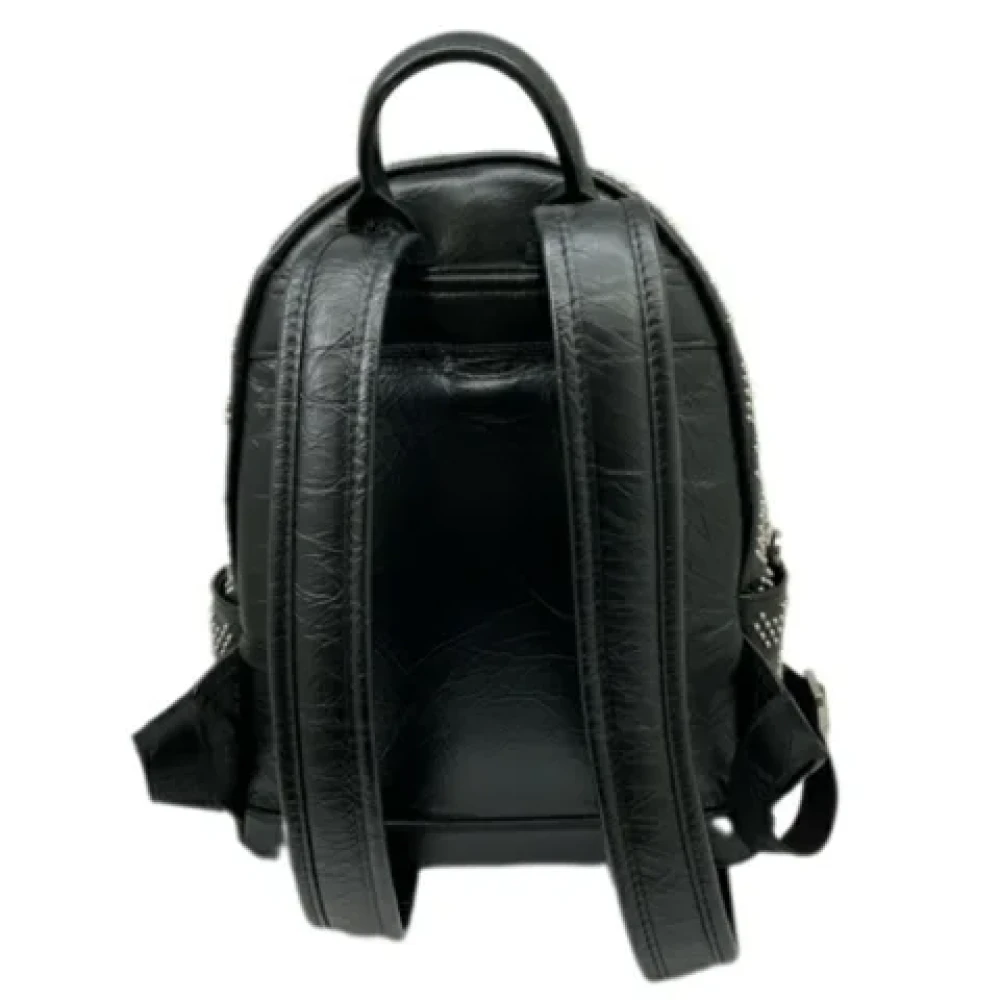 MCM Pre-owned Fabric backpacks Black Dames