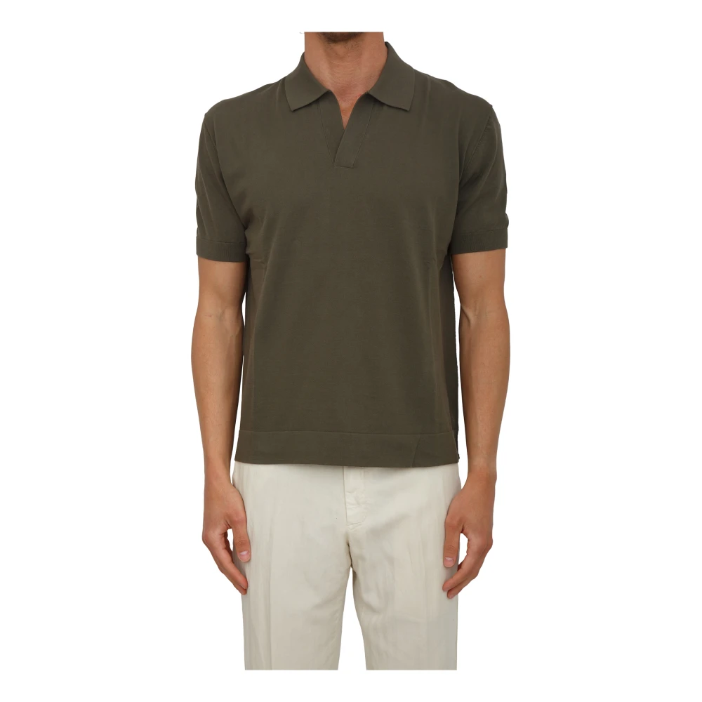 Paolo Pecora Men's Green Maglia A Polo - Polo Shirts - M - Tops