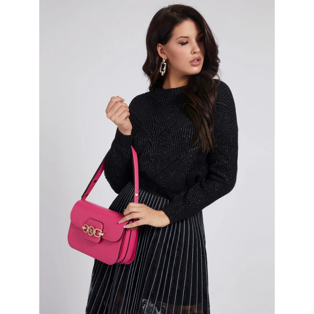 Guess Schoudertas Handtas Fuchsia Pink Dames